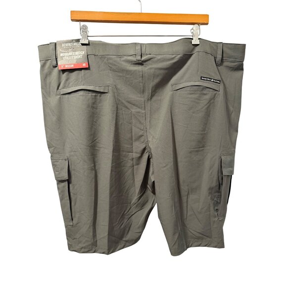 Beverly Hills Polo Club Mens Modern Stretch Utility Gray Shorts Sz 48. NWT - Picture 7 of 11